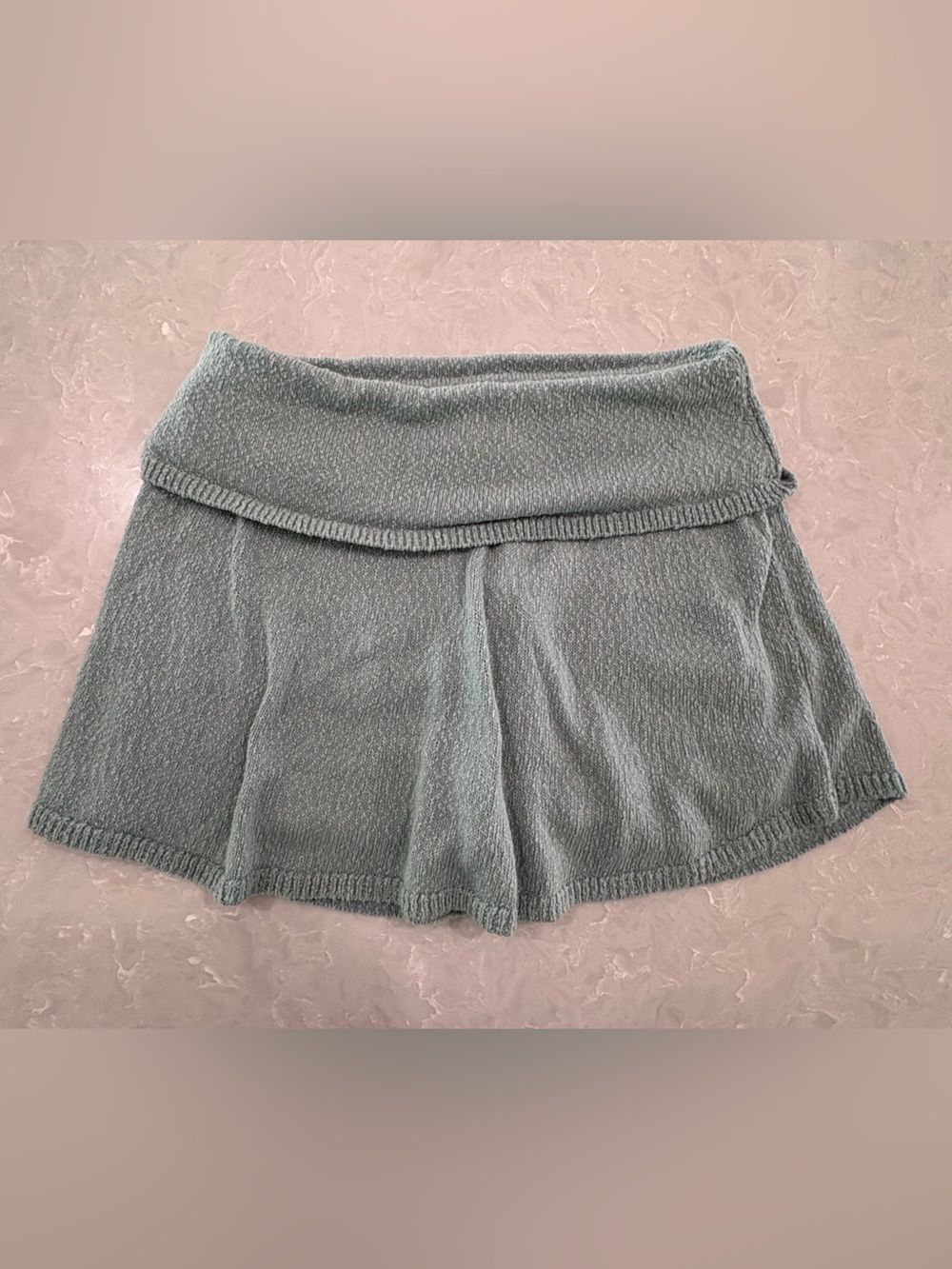 Free People Fold-Over Waist Knit Skort